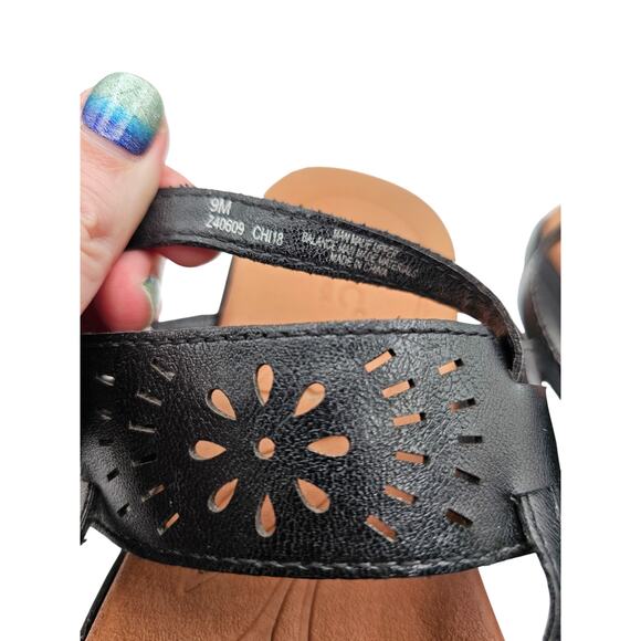 BOC Born Concept Sandals Womens 9 M Black Clearwater Thong Slingback - Picture 5 of 6